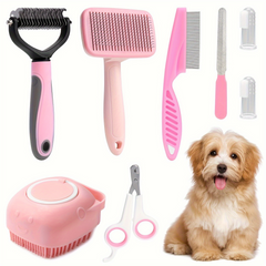 8-Piece Dog Grooming Tool Set