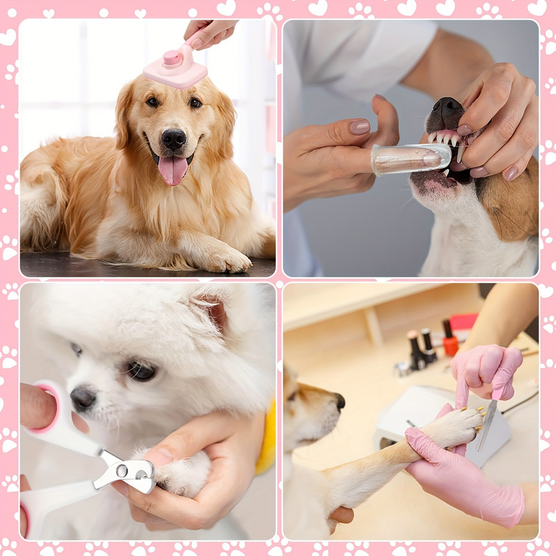 8-Piece Dog Grooming Tool Set