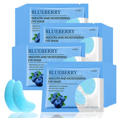 Ruzzut Under Eye Patches- 28 Pairs Blueberry Collagen Eye Mask Eye Patches for Reducing Puffy Eyes and Dark Circles Anti Aging Gel Eye Pads Under Eye Mask Blue