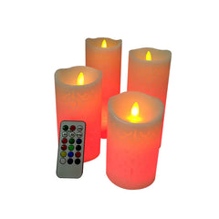 Floral LED Celebration Candle