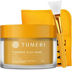 TUMERI Turmeric-Vitamin C Brightening Clay Mask Set - 2 oz